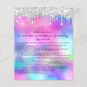 Nagel Artist Liability Waiver Ro Rosa Silver Flygblad