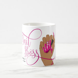 Nagel Chef, nageltekniker, långverkande naglar, ma Kaffemugg