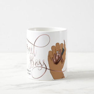 Nagel Chef, nageltekniker, långverkande naglar, ma Kaffemugg