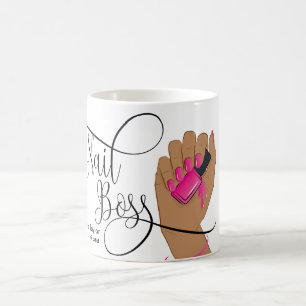 Nagel Chef, nageltekniker, långverkande naglar, ma Kaffemugg