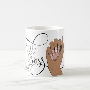 Nagel Chef, nageltekniker, långverkande naglar, ma Kaffemugg
