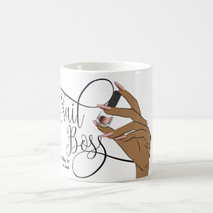 Nagel Chef, nageltekniker, långverkande naglar, ma Kaffemugg