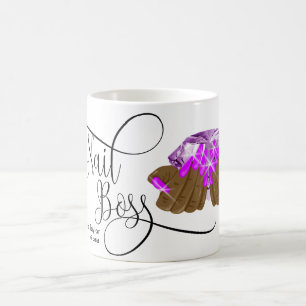 Nagel Chef, nageltekniker, långverkande naglar, ma Kaffemugg