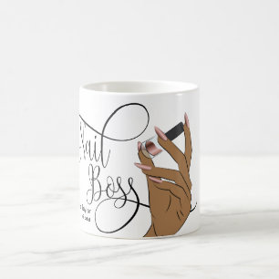 Nagel Chef, nageltekniker, långverkande naglar, ma Kaffemugg