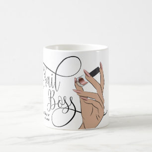 Nagel Chef, nageltekniker, långverkande naglar, ma Kaffemugg