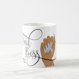 Nagel Chef, nageltekniker, långverkande naglar, ma Kaffemugg