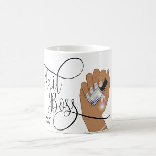 Nagel Chef, nageltekniker, långverkande naglar, ma Kaffemugg