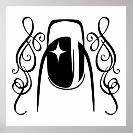 Nagel design - skönhet poster