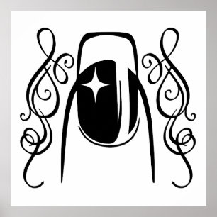 Nagel design - skönhet poster