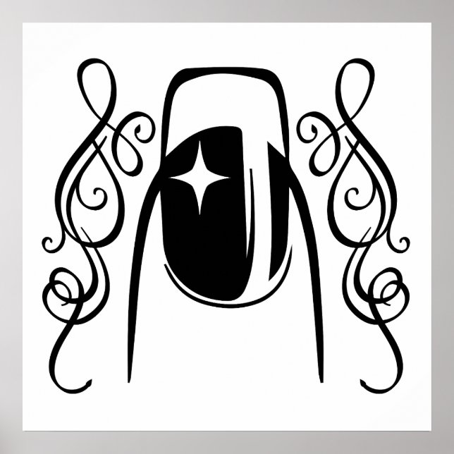 Nagel design - skönhet poster (Framsidan)