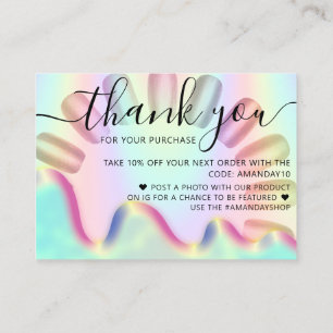 Nagel Holograph Online Shop Tack Shopping Visitkort