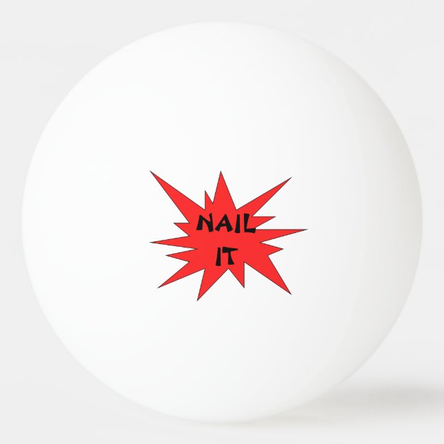 NAGEL IT! Funny Black and Red Ping Pong Boll (Baksidan)