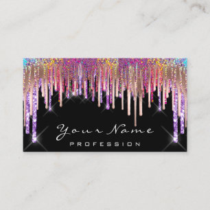 Nagel Makeup Artist Holograph Ro Drives Glitter Visitkort
