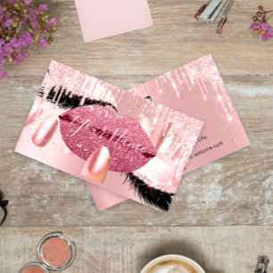 Nagel Makeup Artist Ro Kiss Lip Lash QRCODE Logoty Visitkort