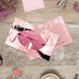 Nagel Makeup Artist Ro Kiss Lip Lash QRCODE Logoty Visitkort