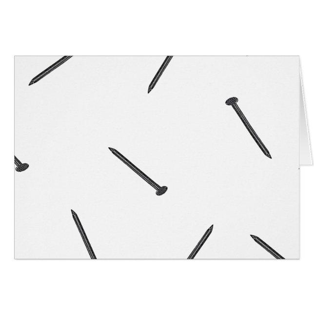 nagel mönster hälsningskort (Framsidan Horizontal)