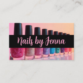 Nagel polsk Flaskor Nail Artist Manicurist Visitkort