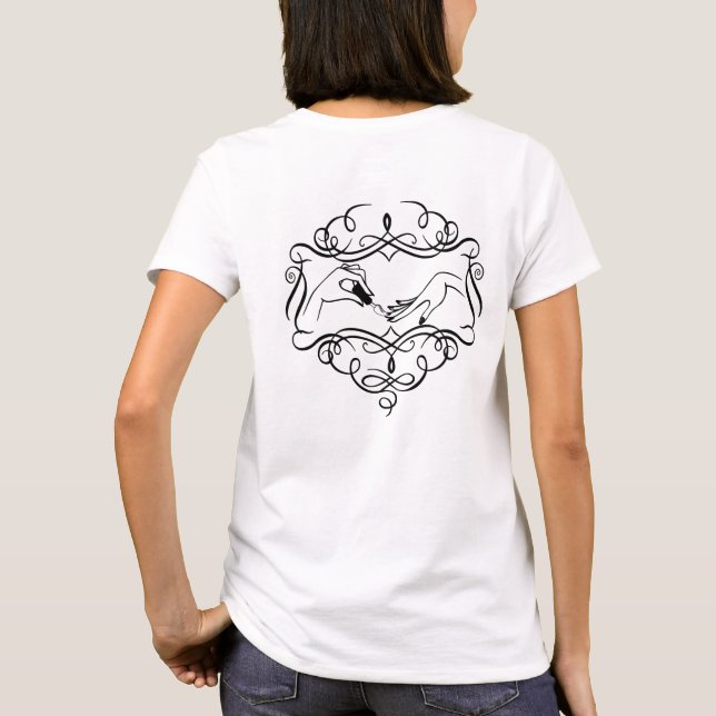 Nagel polsk pensel t shirt (Baksida)