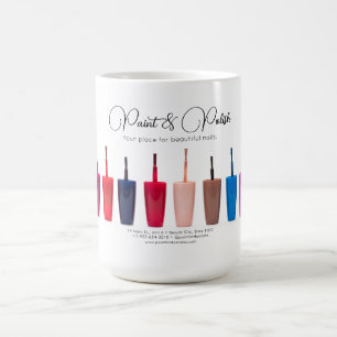 Nagel polska Färg Set Nail Salon Kaffemugg