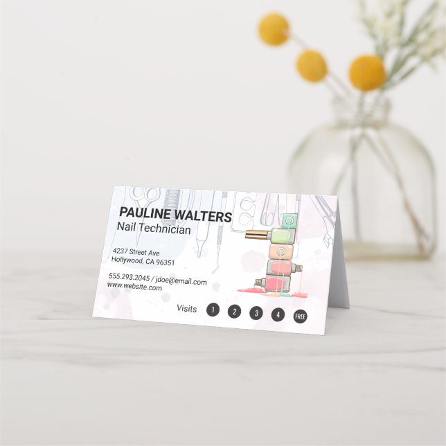 Nagel polska | ManicuVerktyg Lojalitetskort (Framsida)