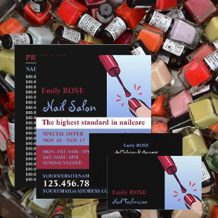 Nagel polska, Nail Technician Visitkort