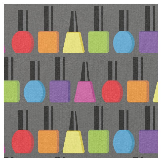 Nagel polska Salon Stylist Rainbow Färger Tyg (Närbild)