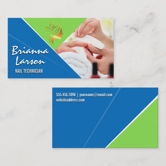 Nagel polska | Salon Visitkort (Fram/baksida)