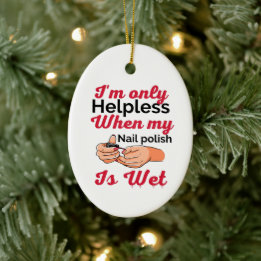 Nagel polske metall-prydnadsföremål julgransprydnad keramik