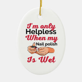 Nagel polske metall-prydnadsföremål julgransprydnad keramik