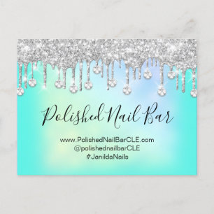 Nagel Pub Beauty Studio HoloGraph Silver Diamond Vykort