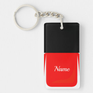 Nagel röda polska Keychain