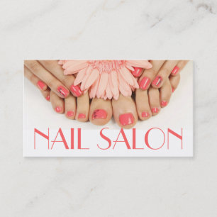 Nagel Salon Manical Pedicure Beauty Spa Visitkort