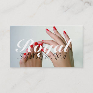 Nagel Salon Manical Pedicure Beauty Spa Visitkort