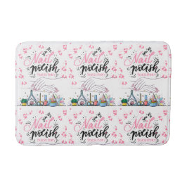 nagel salon som dekorerar stil badrumsmatta