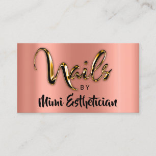 Nagel Studio Artist Nagel Script Logotyp Ro VIP Visitkort
