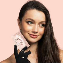 Nagel Studio Drives Glitter Manicuc QR-Logotyp för Visitkort