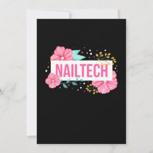 Nagel Tech Blomma Inbjudningar