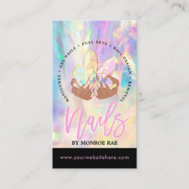 Nagel Tech Crystal Holography Nagel Shop Business  Visitkort