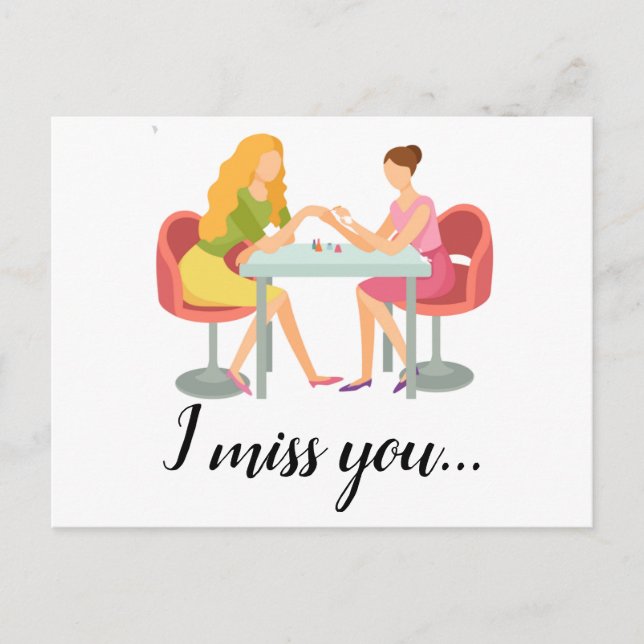 Nagel tech/Esthetician rebooking Promoción Vykort (Framsida)