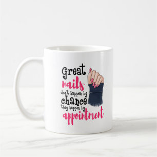 Nagel Tech Funny Gift Manicurist Salon Underbarare Kaffemugg