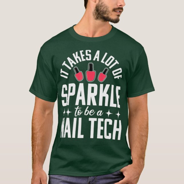 Nagel Tech Funny Technician Cosmetolog Gift T Shirt (Framsida)