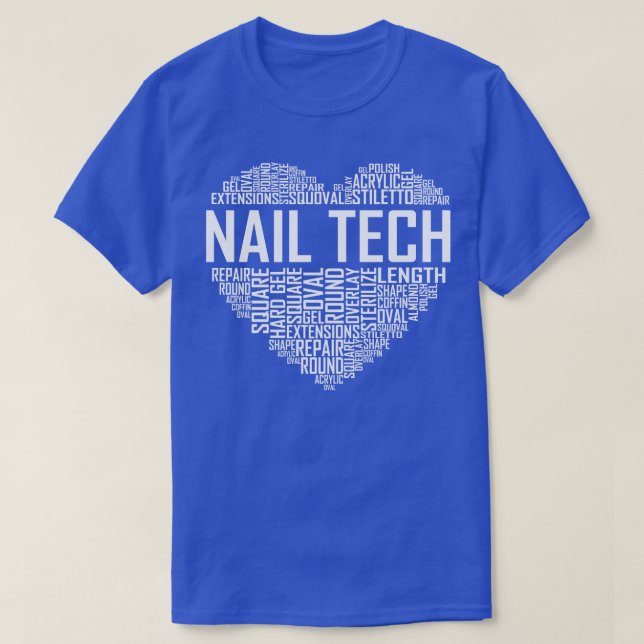 Nagel Tech Heart T Shirt (Design framsida)