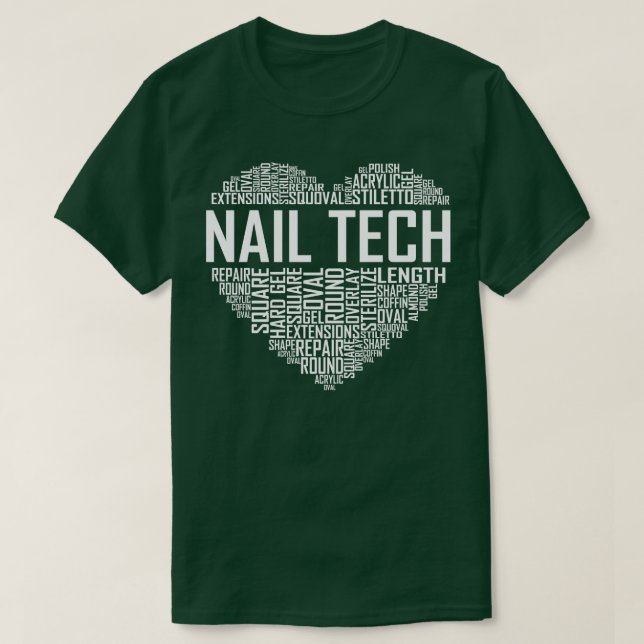 Nagel Tech Heart T Shirt (Design framsida)