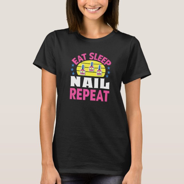 Nagel Tech Maniboynail Artist Women's Manicurist T Shirt (Framsida)