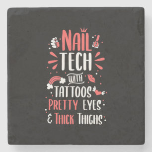 Nagel Tech med tatueringar Stenunderlägg