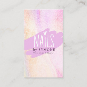 Nagel Tech Nail Artist Beauty Salon Pavisserligen Visitkort