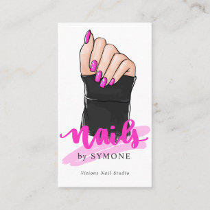 Nagel Tech Nail Artist Nagel Designer Nail Salon B Visitkort