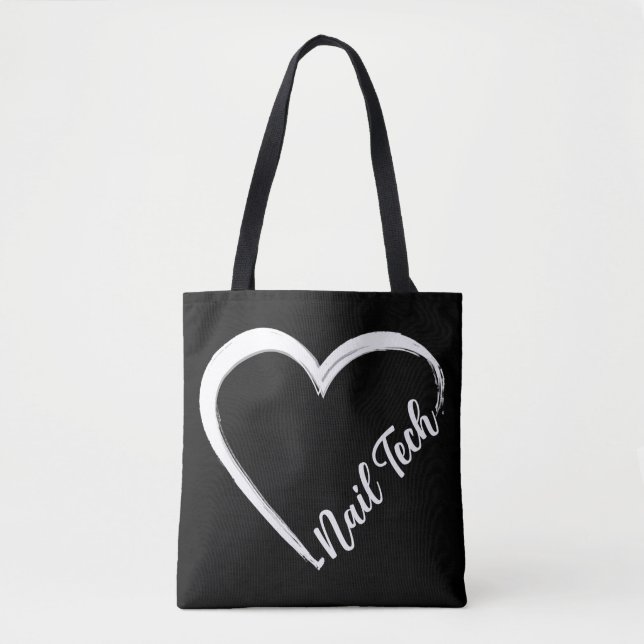 Nagel Tech Nail Artist Nagel Tech Quote Work Unifo Tygkasse (Framsida)