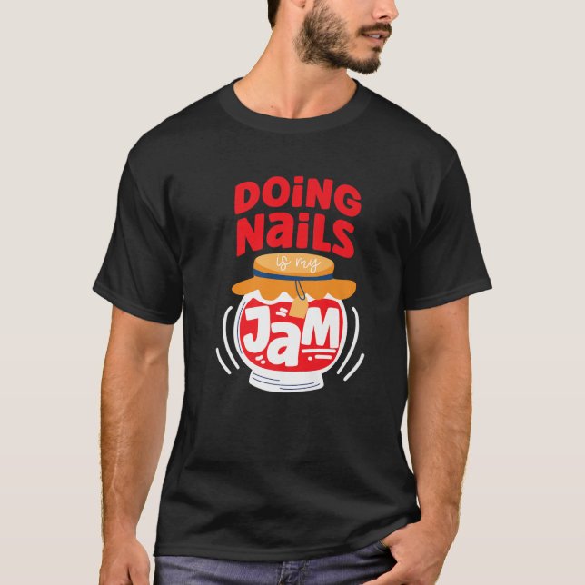 Nagel Tech Quote Work Uniform Nagel polska Sylt T Shirt (Framsida)