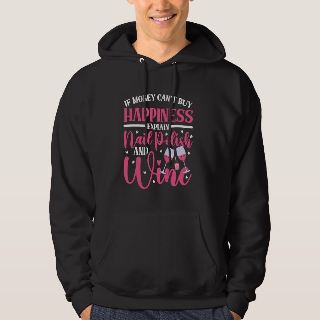Nagel Tech Quote Work Uniform Nagel polska Vin om  Hoodie (Framsida)